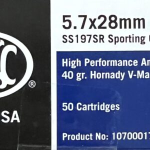 FNH USA 5.7x28mm V-Max 40gr Blue Tips FAST SHIPPING, NO LIMIT!!!- 50 rds/box