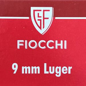Fiocchi 9mm 123 Grain Luger Full Metal Jacket Brass Case Brass Jacket! - 50 rds/box