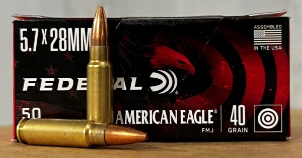 5.7x28mm Federal American Eagle 40 Grain - 50 rds/box - Image 2