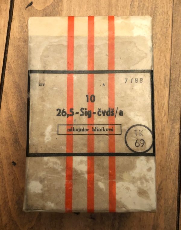Czech Military Surplus 26.5mm RED RAIN Signal Flares - 10 flares/box