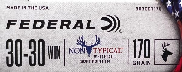 Federal 30-30 WIN 170 Grain WHITETAIL SOFT POINT FN HUNTING ROUNDS - 20 rds/box - Image 2