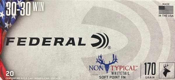 Federal 30-30 WIN 170 Grain WHITETAIL SOFT POINT FN HUNTING ROUNDS - 20 rds/box