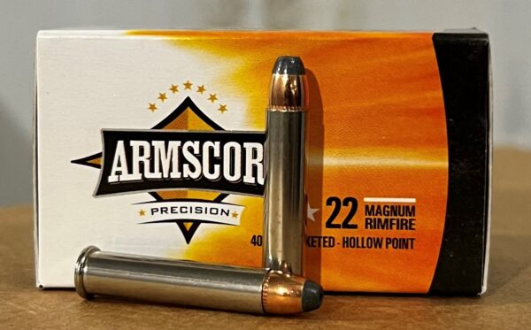 ARMSCOR 22 MAGNUM 40gr JACKETED HOLLOW POINT JHP *FREE SHIPPING on ALL Orders Over $550 - 50 rds/box - Image 2