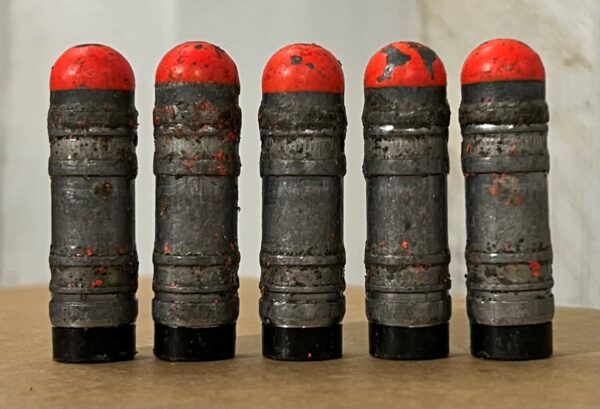 14.5mm M181A1 U.S. Lead Projectile Red U.S. Air Burst Three Second Delay - 5 projectiles/pack