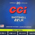 CCI 22LR Shotshell Pest Control #12 Shot 1/15oz 31 Grain 1000 FPS - 20 rds/box