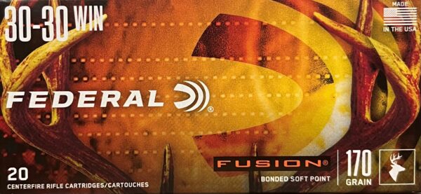 Federal Fusion 30-30 WIN 170 Grain Bonded Soft Point - 20 rds/box
