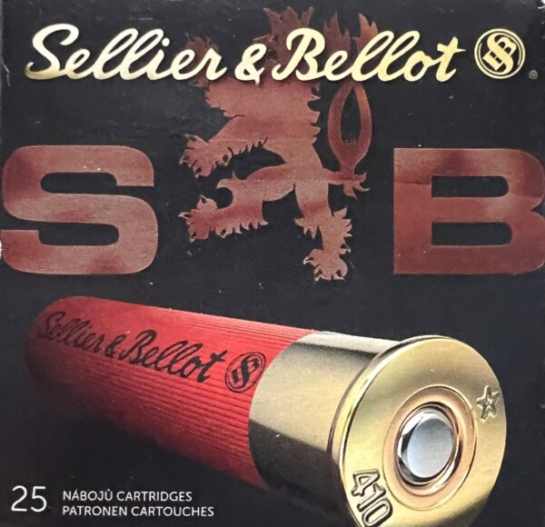 Sellier and Bellot 410 Bore 2-1/2" 000 BUCKSHOT 3 Pellets - 25 shells/box
