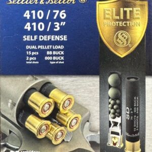 Sellier & Bellot 410 BORE 3" (Contains two 000 Buck and fifteen BB Buck Pellets) BUCKSHOT - 25 shells/box