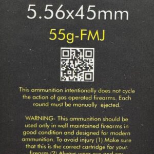 DETROIT AMMO CO 5.56 NATO 55gr FMJ SUBSONIC Ammo - 20 rds/box